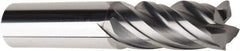 American Tool Service - 5/8", 1-1/2" LOC, 5/8" Shank Diam, 3-1/2" OAL, 4 Flute, Solid Carbide Square End Mill - Single End, AlCrN Finish, Spiral Flute, Variable° Helix, Centercutting, Right Hand Cut, Right Hand Flute - USA Tool & Supply