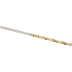Guhring - #54 118° High Speed Steel Jobber Drill - TiN Finish, Right Hand Cut, Spiral Flute, Straight Shank, 40mm OAL, Standard Point - USA Tool & Supply