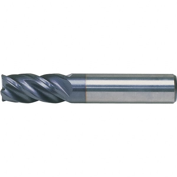 Kennametal - 3/8" Diam 4 Flute Solid Carbide 0.03" Corner Radius End Mill - USA Tool & Supply