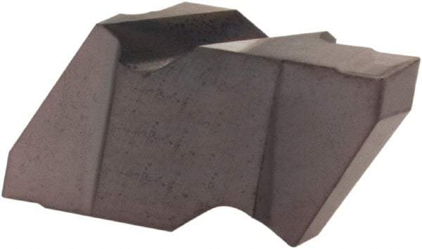 Kennametal - 3078NG K Grade KCU25, 1.98mm Cutting Width Carbide Grooving Insert - 3/32" Max Depth of Cut, Right Hand, 0.0075" Corner Radius, AlTiN Finish - USA Tool & Supply