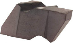 Kennametal - 4125NR K Grade KCU10, 6.35mm Cutting Width Carbide Grooving Insert - 1/4" Max Depth of Cut, Right Hand, 1/8" Corner Radius, AlTiN Finish - USA Tool & Supply