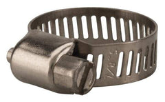 Value Collection - SAE Size 6, 5/16 to 7/8" Diam, Stainless Steel Worm Drive Clamp - 5/16" Wide, Material Grade 201 - USA Tool & Supply