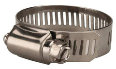 Value Collection - SAE Size 20, 3/4 to 1-3/4" Diam, Stainless Steel Worm Drive Clamp - 1/2" Wide, Material Grade 201 - USA Tool & Supply