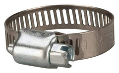 Value Collection - SAE Size 12, 1/2 to 1-1/4" Diam, Stainless Steel/Carbon Steel Worm Drive Clamp - 5/16" Wide, Material Grade 201 - USA Tool & Supply