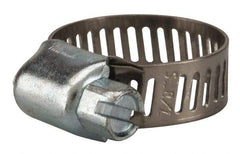 Value Collection - SAE Size 6, 5/16 to 7/8" Diam, Stainless Steel/Carbon Steel Worm Drive Clamp - 5/16" Wide, Material Grade 201 - USA Tool & Supply