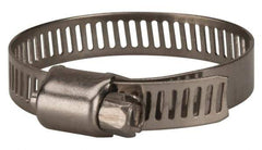 Value Collection - SAE Size 20, 3/4 to 1-3/4" Diam, Stainless Steel Worm Drive Clamp - 5/16" Wide, Material Grade 201 - USA Tool & Supply