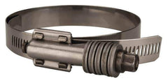 Value Collection - 3-1/4 to 4-1/8" Hose, 5/8" Wide x 0.7" Thick, Constant Torque Clamp - 3-1/4 to 4-1/8" Diam, Grade 301 & 410 Stainless Steel Screw - USA Tool & Supply