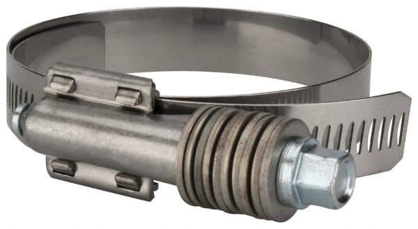 Value Collection - 2-3/4 to 3-5/8" Hose, 5/8" Wide x 0.7" Thick, Constant Torque Clamp - 2-3/4 to 3-5/8" Diam, Grade 304 Stainless Steel/Carbon Steel Screw - USA Tool & Supply