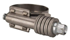 Value Collection - 1 to 1-3/4" Hose, 5/8" Wide x 0.7" Thick, Constant Torque Clamp - 1 to 1-3/4" Diam, Grade 301 Stainless Steel Screw - USA Tool & Supply