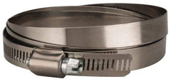 Value Collection - SAE Size 176, 9-1/2 to 11-1/2" Diam, Stainless Steel/Carbon Steel Worm Drive Clamp - 1/2" Wide, Material Grade 201 - USA Tool & Supply