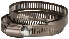 Value Collection - SAE Size 128, 2-1/2 to 8-1/2" Diam, Stainless Steel/Carbon Steel Worm Drive Clamp - 1/2" Wide, Material Grade 201 - USA Tool & Supply