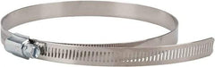 Value Collection - SAE Size 96, 4-1/2 to 6-1/2" Diam, Stainless Steel/Carbon Steel Worm Drive Clamp - 1/2" Wide, Material Grade 201 - USA Tool & Supply