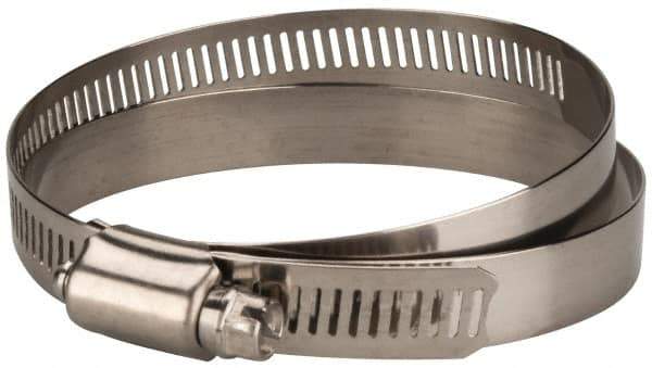 Value Collection - SAE Size 104, 5 to 7" Diam, Stainless Steel Worm Drive Clamp - 1/2" Wide, Material Grade 201 - USA Tool & Supply