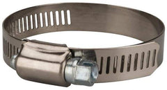 Value Collection - SAE Size 32, 1-1/2 to 2-1/2" Diam, Stainless Steel/Carbon Steel Worm Drive Clamp - 1/2" Wide, Material Grade 201 - USA Tool & Supply