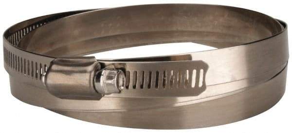 Value Collection - SAE Size 270, 15-3/8 to 17-3/8" Diam, Stainless Steel Worm Drive Clamp - 1/2" Wide, Material Grade 201 - USA Tool & Supply