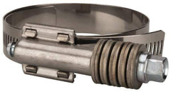 Value Collection - 2-1/4 to 3-1/8" Hose, 5/8" Wide x 0.7" Thick, Constant Torque Clamp - 2-1/4 to 3-1/8" Diam, Grade 304 Stainless Steel/Carbon Steel Screw - USA Tool & Supply