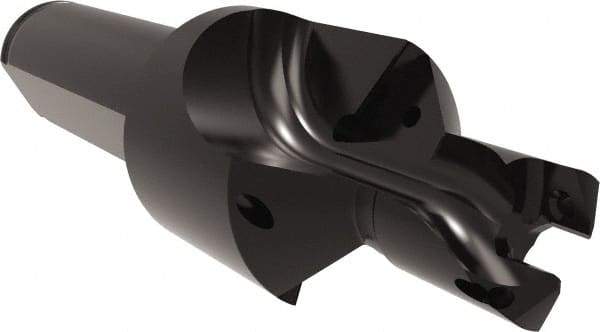 Allied Machine and Engineering - 11 to 12mm Diam, Straight Shank, 15.88mm Body Shank Diam, Combo Chamfer and Countersink Drill - TCMT 110204 Insert, 90.09mm OAL - USA Tool & Supply