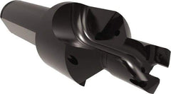 Allied Machine and Engineering - 11 to 12mm Diam, Straight Shank, 15.88mm Body Shank Diam, Combo Chamfer and Countersink Drill - TCMT 110204 Insert, 90.09mm OAL - USA Tool & Supply