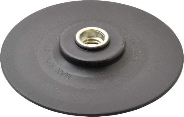 Made in USA - 5" Diam Quick-Change Disc Backing Pad - Medium Density, 20,000 RPM, Speed-Lok Compatible - USA Tool & Supply