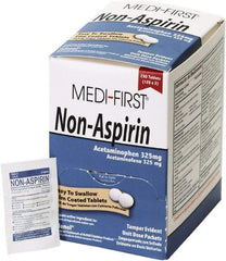 Medique - Original Flavor Medi-First Non-Aspirin Tablets - Headache & Pain Relief - USA Tool & Supply