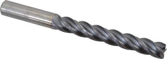 Kennametal - 3/8", 4 Flute, Solid Carbide, 0.03" Corner Radius End Mill - 4" OAL, 2-1/2" LOC - USA Tool & Supply