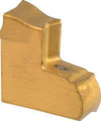 Iscar - TAG3 J IC808 Grade, 0.118" Cutting Width, Carbide Cutoff Insert - 6° Left Hand Lead Angle, 0.008" Cnr Rad, TiAlN Coated, Single End - USA Tool & Supply