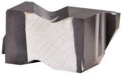 Kennametal - 3047NG K Grade KCU25, 1.19mm Cutting Width Carbide Grooving Insert - 1.91mm Max Depth of Cut, Right Hand, 0.19mm Corner Radius, AlTiN Finish - USA Tool & Supply