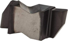 Kennametal - 3047NRP Grade KCU10, 2.39mm Cutting Width Carbide Grooving Insert - 3.81mm Max Depth of Cut, Right Hand, 1.19mm Corner Radius, AlTiN Finish - USA Tool & Supply