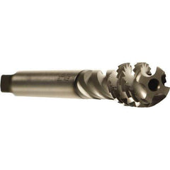 Emuge - 5/8-11 UNC 4 Flute 2B Modified Bottoming Spiral Flute Tap - Cobalt, GLT-1 Finish, 4.331" OAL, Right Hand Flute, Right Hand Thread, Series Enorm - USA Tool & Supply