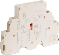 Schneider Electric - Circuit Breaker Auxiliary Contact Block - Use with GV2L, GV2LE, GV2ME, GV2P, GV2RT, GV3L, GV3P, TeSys - USA Tool & Supply