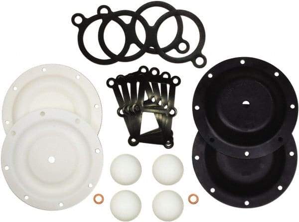 SandPIPER - 2" Pump, PTFE Fluid Section Repair Kit - For Use with Diaphragm Pumps - USA Tool & Supply