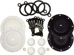 SandPIPER - 1/2" Pump, Buna-N Fluid Section Repair Kit - For Use with Diaphragm Pumps - USA Tool & Supply