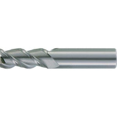 Kennametal - 3/4", 3 Flute, Single End, Solid Carbide, 0.09" Corner Radius End Mill - 6" OAL, 37° Helix, Right Hand Flute, 3-1/4" LOC, Right Hand Cut - USA Tool & Supply