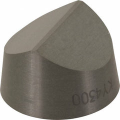 Kennametal - RCGV45 T0420 Grade KY4300 Ceramic Turning Insert - Al2O3/SiCw Finish, Round, 1/2" Inscr Circle, 5/16" Thick - USA Tool & Supply