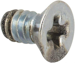 Value Collection - #3-48 UNC, 3/16" OAL Phillips Drive Machine Screw - Flat Head, Grade J82 Steel, Zinc-Plated Finish, Without Washer - USA Tool & Supply