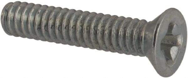 Value Collection - #3-48 UNC, 1/2" OAL Phillips Drive Machine Screw - Flat Head, Grade J82 Steel, Zinc-Plated Finish, Without Washer - USA Tool & Supply