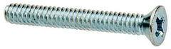 Value Collection - #3-48 UNC, 3/4" OAL Phillips Drive Machine Screw - Flat Head, Grade J82 Steel, Zinc-Plated Finish, Without Washer - USA Tool & Supply