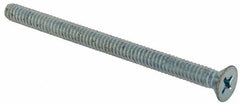 Value Collection - #10-24 UNC, 2-3/4" OAL Phillips Drive Machine Screw - Flat Head, Grade J82 Steel, Zinc-Plated Finish, Without Washer - USA Tool & Supply