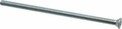 Value Collection - #10-24 UNC, 4" OAL Phillips Drive Machine Screw - Flat Head, Grade J82 Steel, Zinc-Plated Finish, Without Washer - USA Tool & Supply
