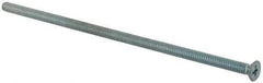 Value Collection - #10-24 UNC, 5-1/2" OAL Phillips Drive Machine Screw - Flat Head, Grade J82 Steel, Zinc-Plated Finish, Without Washer - USA Tool & Supply
