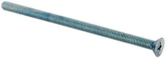 Value Collection - #10-32 UNF, 3-1/2" OAL Phillips Drive Machine Screw - Flat Head, Grade J82 Steel, Zinc-Plated Finish, Without Washer - USA Tool & Supply