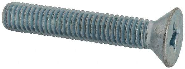 Value Collection - 3/8-16 UNC, 2-1/4" OAL Phillips Drive Machine Screw - Flat Head, Grade J82 Steel, Zinc-Plated Finish, Without Washer - USA Tool & Supply