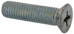 Value Collection - 1/2-13 UNC, 2" OAL Phillips Drive Machine Screw - Flat Head, Grade J82 Steel, Zinc-Plated Finish, Without Washer - USA Tool & Supply