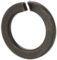 Value Collection - M27, 27.5mm ID, 43mm OD, 5mm Thick Split Lock Washer - Grade 8 Spring Steel, Zinc-Plated Finish, 27.5mm Min ID, 28.5mm Max ID - USA Tool & Supply