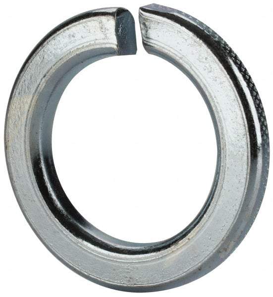 Value Collection - M30, 30.5mm ID, 48.2mm OD, 6mm Thick Split Lock Washer - Grade 8 Spring Steel, Zinc-Plated Finish, 30.5mm Min ID, 31.7mm Max ID - USA Tool & Supply