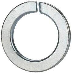 Value Collection - M39, 39.5mm ID, 61.2mm OD, 6mm Thick Split Lock Washer - Grade 8 Spring Steel, Zinc-Plated Finish, 39.5mm Min ID, 40.7mm Max ID - USA Tool & Supply