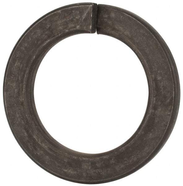 Value Collection - M42, 42.5mm ID, 68.2mm OD, 7mm Thick Split Lock Washer - Grade 8 Spring Steel, Zinc-Plated Finish, 42.5mm Min ID, 43.7mm Max ID - USA Tool & Supply