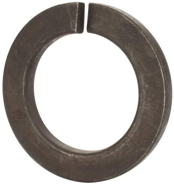 Value Collection - M45, 45.5mm ID, 71.2mm OD, 7mm Thick Split Lock Washer - Grade 8 Spring Steel, Zinc-Plated Finish, 45.5mm Min ID, 46.7mm Max ID - USA Tool & Supply