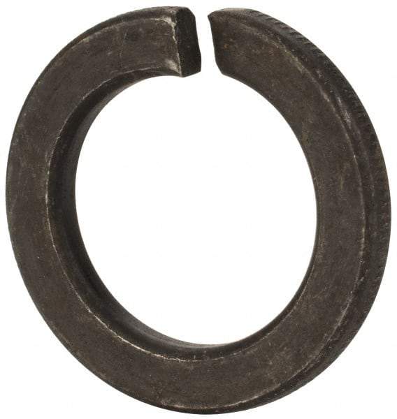 Value Collection - M27, 27.5mm ID, 43mm OD, 5mm Thick Split Lock Washer - Grade 8 Spring Steel, Uncoated, 27.5mm Min ID, 43.7mm Max ID - USA Tool & Supply