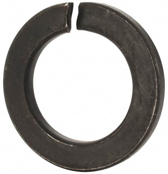 Value Collection - M36, 36.5mm ID, 58.2mm OD, 6mm Thick Split Lock Washer - Grade 8 Spring Steel, Uncoated, 36.5mm Min ID, 37.7mm Max ID - USA Tool & Supply